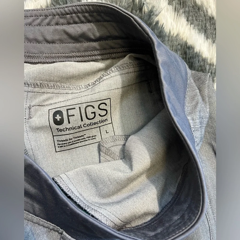 Figs Scrub Pants Size Large Graphite EUC